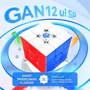 【Official Store】GAN 12 ui SP Smart Speed Cube 3x3 Magnetic Bluetooth Connected Electronic Speedcube with GAN PowerPod for Kids Online Competition Timer Tracking Movement Steps Standard Charging Case Version