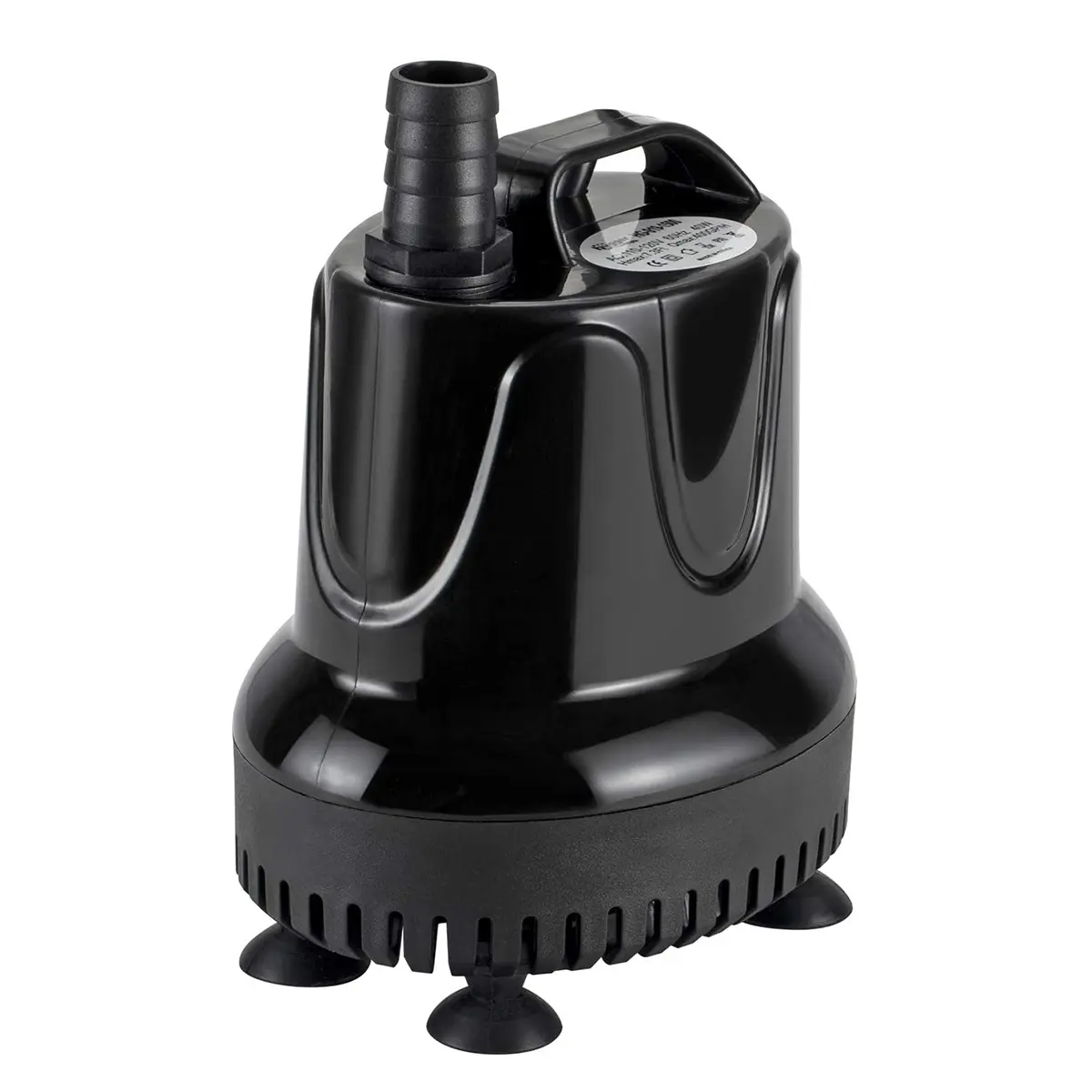hygger 215 GPH Quick Water Change Aquarium Pump Submersible Fountain Water Pump Fish Tank Pond Drain Transfer Pump with 2 Adaptors Black