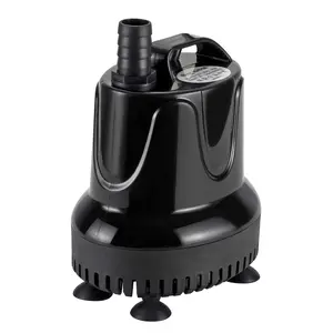 hygger 215 GPH Quick Water Change Aquarium Pump Submersible Fountain Water Pump Fish Tank Pond Drain Transfer Pump with 2 Adaptors Black