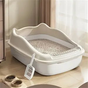 Cat Litter Box with Lid, Enclosed Litter Box- Extra Large High Sides, 12lbs Capacity, Anti-Splashing System, Easy to Clean, Ideal for Large Cats  Multi-Cat Households