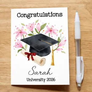 Personalized Graduation Cards (Without Envelope), Class Of 2026, Congratulations Grads, Graduation 2026 Gifts, Graduation Stuff for 2026, Custom Gifts for Him, Best Friend Gift