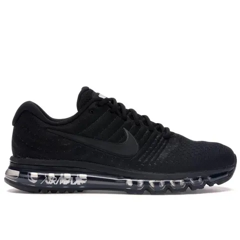Nike Men's Air Max 2017 Triple Black Running Shoes, from StockX