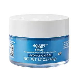 Equate Hydration Gel Facial and Neck Moisturizer with Hyaluronic Acid, Paraben-Free, 1.7 oz