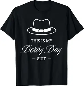 100% Cotton This Is My Derby Day Suit - Horse Racing Funny Derby Day Men T-Shirt