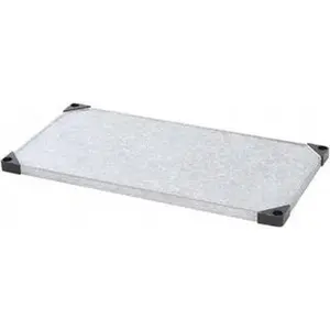 Quantum Storage Systems Galvanized Wire Shelving Rack Add-On Unit, 600 Lb Capacity, 1 Shelf, 24" Wide x 18" Deep x 2" High, Non-Painted 1824SG