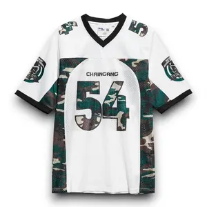 WWE John Cena Chain Gang Camo Football Jersey, Outdoor Sportswear, Gifts for WWE and John Cena Lovers and Fans