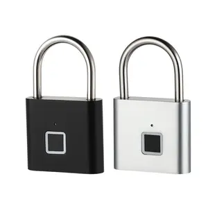 SecureLock Fingerprint Padlock - High Security Locker Lock with Sleek Design & Easy Fingerprint Unlocking