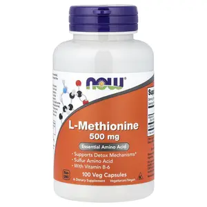 NOW Foods L-Methionine, 100 Veg Capsules NOW Foods L-Methionine, 100 Veg Capsules