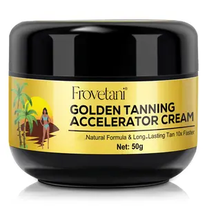 Frovetani Golden Tanning Accelerator Cream, Effective in Sunbeds & Outdoor Sun
