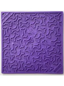 Bones eMat - Enrichment Lick Mat for Dogs and Cats | eMat Enrichment Toy for Anxiety Relief | SodaPup