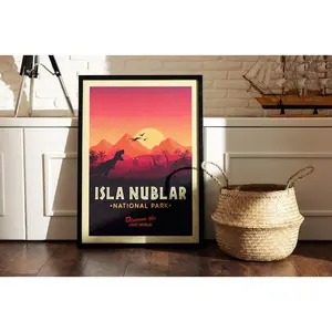Jurassic Park Posters, Isla Nublar National Park Poster, Jurassic World Poster, Jurassic Park Movie Poster Print, Jurassic Park Wall Art