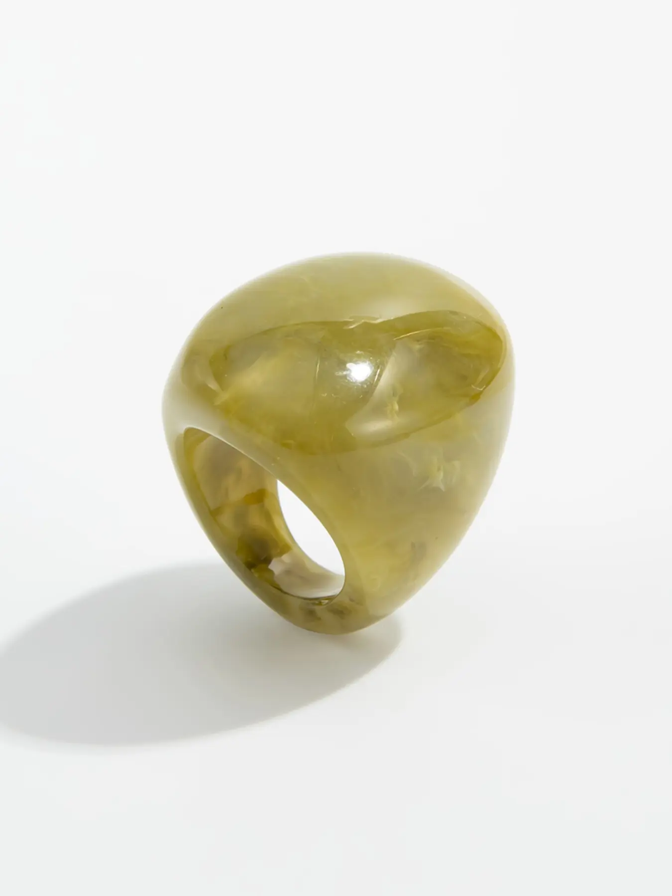 Exaggerated Fashion Geometric Oval Resin Ring, Bohemian Vintage Style Chunky Statement Ring, Boho Style Rings, Women's Daily Wear, Holiday Gift, Party Decoration, Unique Rings, Geometric Design Ring