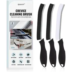 SXhyf Crevice Cleaning Brush - Grout Scrub Brush, House Cleaning Supplies, Gap Cleaning Tools, Home Essentials, Gifts for Women Men, Hard Bristle Crevice Cleaner Brush for Household Use, Bathroom