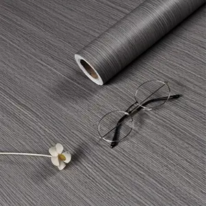 Wood Wallpaper Grey Wood Peel and Stick Wallpaper Gray Wood Contact Paper Self Adhesive Decorative Wallpaper Wood Grain Faux Furniture Film Roll Desk Table Wall Cabinet Shelf Draw Liner