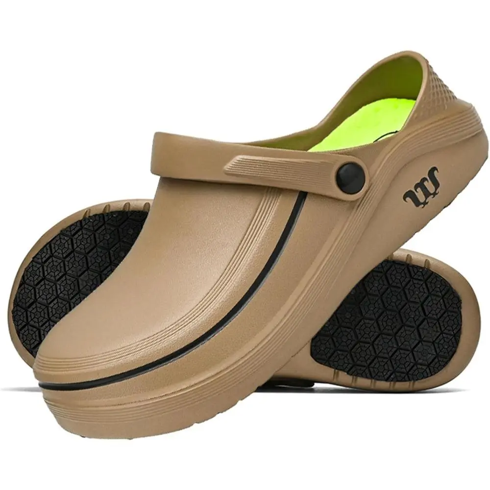 Unisex Non Slip Waterproof Work Clogs For Garden Chef, Nurse, Kitchen Food Service