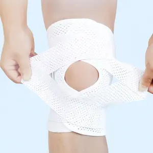 Adjustable Strap Knee Brace for Pain Relief, Breathable Air Mesh Compression Knee Support with Side Stabilizers, Suitable for Sports Activities, Patella Brace, Patellar Knee Brace