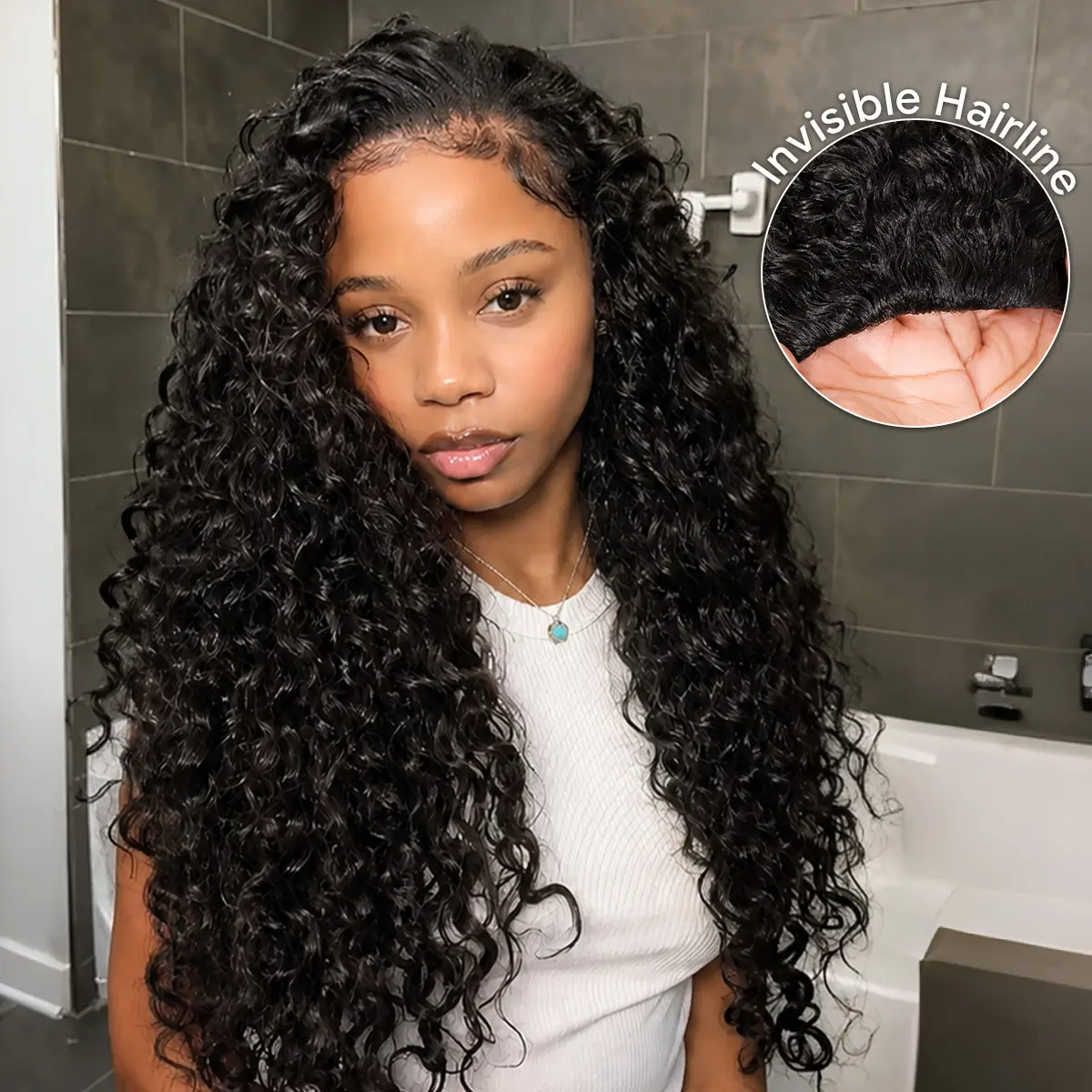 Celie Hair Summer Vibe Beach Curly Ready Go Half Wig Invisible Hairline 180% & 250% Density Glueless Human Hair Wigs Beginner Friendly Flip Over Wig Vocation Hair #DealsForYouDays