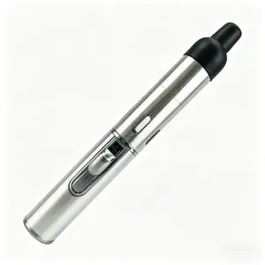lim Silver Pen Style Windproof Lighter  Refillable Butane Jet Flame Lighter with Durable Stainless Steel Body, Portable Pocket Lighter for Camping, Hiking, BBQ, Candles, Everyday Carry for Men & Women Without gas