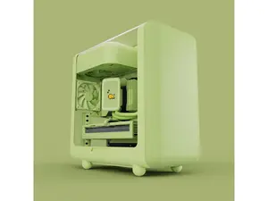 HYTE CS-HYTE-X50G-MM Green ABS / Steel / Tempered Glass ATX Mid Tower Case (Computer Cases - ATX Form)