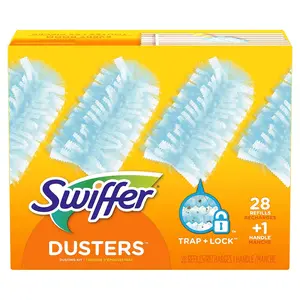 Swiffer Dusters Dusting Kit, Starter Kit Handle & 28 Duster Refills, 1 Count (Pack of 29), White