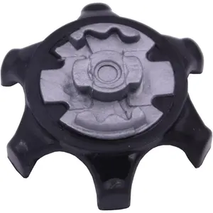Golf Shoe Soft Rubber Replacement Spikes, 20pc Quick-Change Double Hardness Spikes with Enhanced Traction