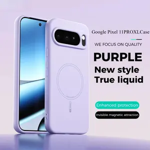 Liquid Silicone Phone Case for Google Pixel 11PROXL 10 9 Pro XL 9 10 Pro 9A 5G Magnetic MagSafe Protect Cover Shockproof Bumper Smartphone Casing Mobile Phone Accessories