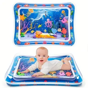 High-Quality Inflatable Water Mat for Infants & Toddlers, Tummy Time Mat, Fun Activity Center for Belly Time Play, Promotes Growth & Development