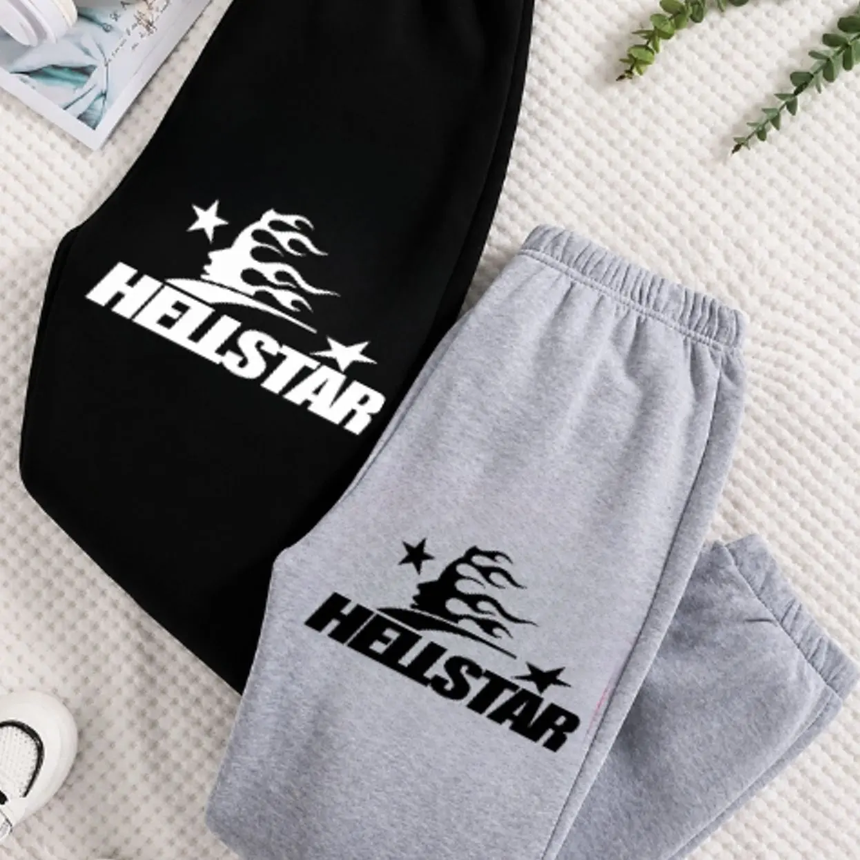 Sweatpants 1 Hellstar Graphic Sweatpants, Unisex Oversized Joggers, Soft Cotton Blend Fleece, Relaxed Fit, Streetwear Fashion, Comfortable Lounge Pants for Everyday Wear, Gift For Him, Gift For Her, Gym and Travel, Trending 2026 3