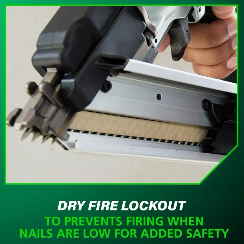 Metabo HPT NR65AK2(S) 36 Degree 2-1/2 Inch Strap-Tite Metal Connector Nailer with Dry Fire Lockout for Added Safety