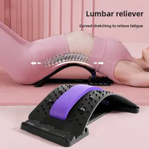 Lumbar Spine Traction Massager - Stretching & Spinal Correction Waist Support Board