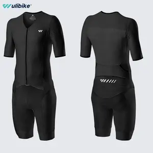 Men‘s Triathlon Suit Trisuit Race Skinsuit Cycling Speed Suit Swimskin Bike Swim Run Sportswear