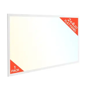 VEVOR 2x4 FT LED Flat Panel Light, 7800 LM, Flush Mount LED Drop Ceiling Lighting Fixture with 3 Color Selectable 4000K/5000K/6000K, 30W/40W/50W, 0-10V Dimmable, Ultra Slim for Home Office Kitchen, Aluminum Frame, Dimmable Light