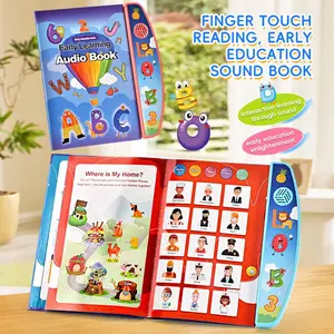e-books, children's early education point reading, listening and reading toys, educational toys, birthday gifts Wooden Montessori Animal Set baby gym