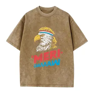 Meri-caaaaaw - Unisex T-Shirt - Funny 4th of July Merica Eagle