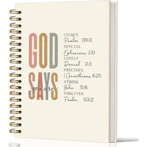 Notebooks for Note Taking, Christian Gifts for Women, Religious Gifts for Women, A5 God Says You are Christian Notebook Journal, Church Notes Notebook, Office School Supplies