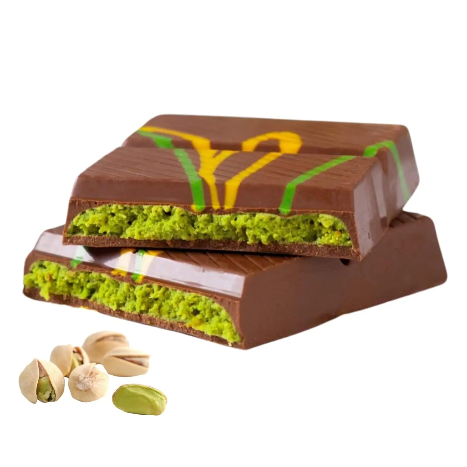Dubai Chocolate Bar Pistachio,Viral Knafeh Chocolate Bar with Pistachio Cream and Kataifi,Handmade Luxury Dubai Chocolatee,Candy with Shredded Phyllo Dough,Mini Treat 3.4oz(95gr)