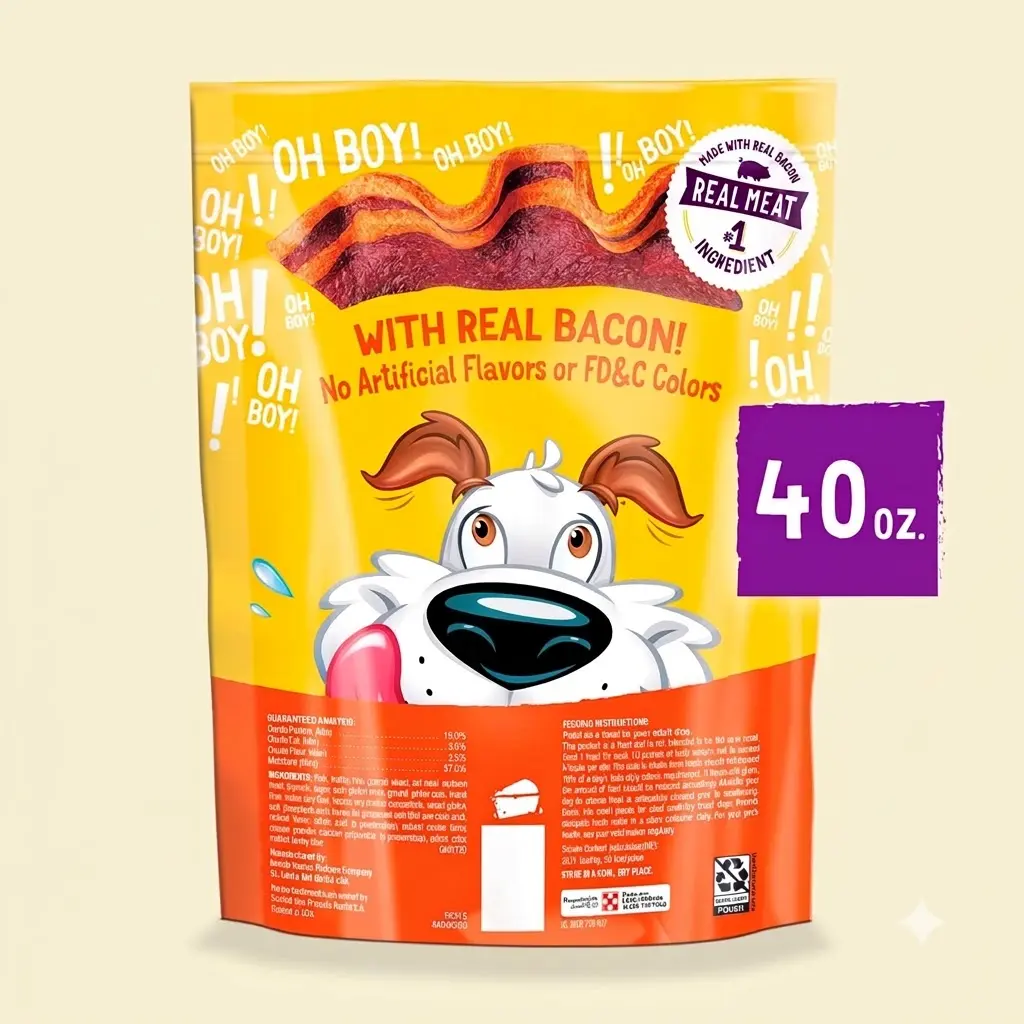 Purina Beggin Strips Dog Treats Real Bacon Cheese Flavors Tender Chews 40 oz Pouch Value Pack Training Snacks Dogs