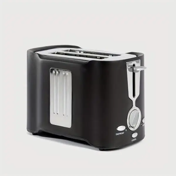 Stainless Steel 2-Slice Bread Toaster with Wide Slots, Easy-Clean Design, Pull-Out Tray & Even Toasting for Couples, Individuals in Kitchen Use