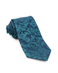 Green Floral Print Tie