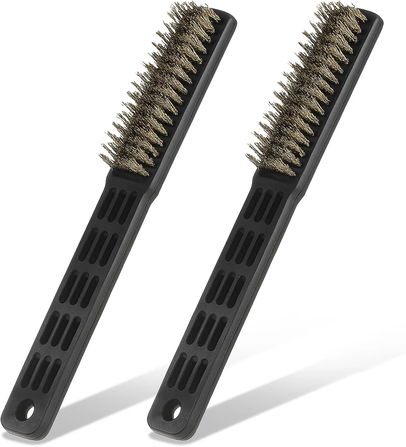 2 Pack Bowling Shoe Brushes, Heavy Duty Wire Brush Outdoor Shoe Cleaning Brushes for Bowling Shoes, Sliders, Golf Cleats and Boots Remove Dust Grit