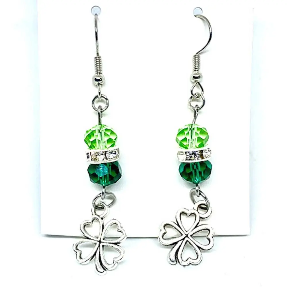 St. Patrick's Day Shamrock Earrings