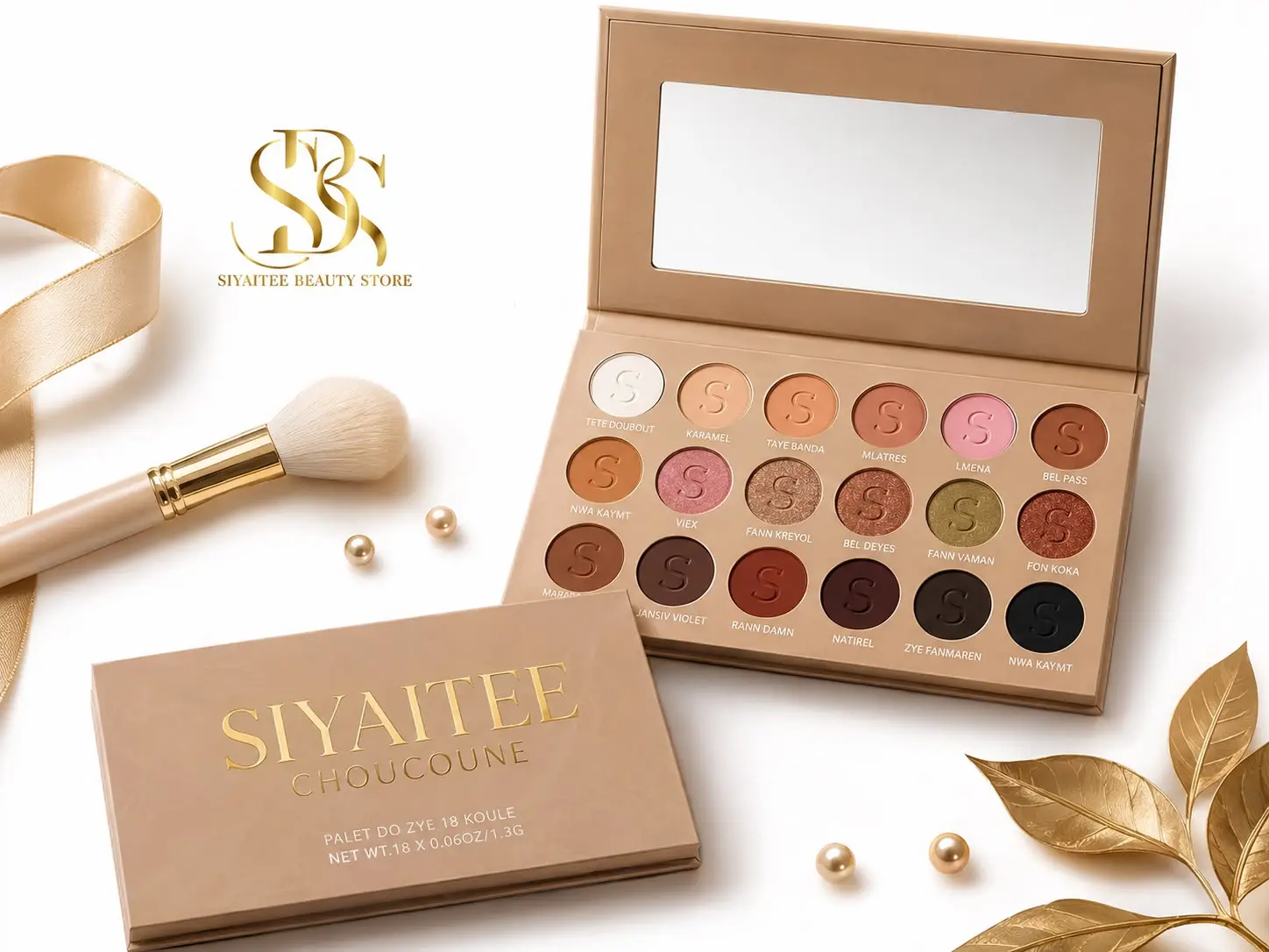 Choucoune by Siyaitee Beauty Specialist 18 nude color palette