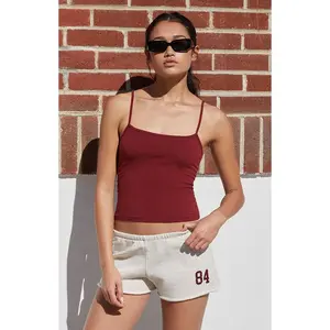 John Galt Women's Burgundy Skylar Tank Top