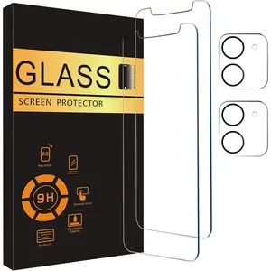 3 Pack Screen Protector for iPhone 11 to iPhone 17 with Camera Lens Protector Installation Frame Case Friendly Tempered Glass 9H Hardness HD Clear Anti Scratch Bubble Free Easy Install Protective Film