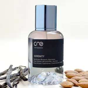 Serenity - Citrus Woody & Floral Honeysuckle Women's Perfume with Rhubarb, Almond Milk, Daffodil, Cedarwood Notes