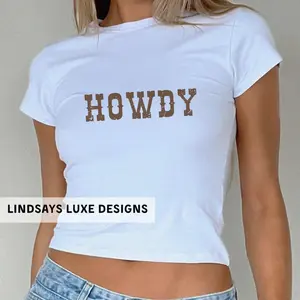 Western Baby Tee, Howdy Baby Tee, Country Concert Baby Tee