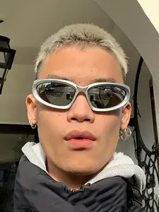 Unisex Y2K Future Style Glasses, Trendy Casual Glasses for Everyday Use, Fashion Accessories for Outdoor Activities, Mirrored Shades