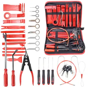 Car interior disassembly tool, decorative pry tool, car disassembly tool kit, door panel, radio, stereo instrument panel, terminal repair kit