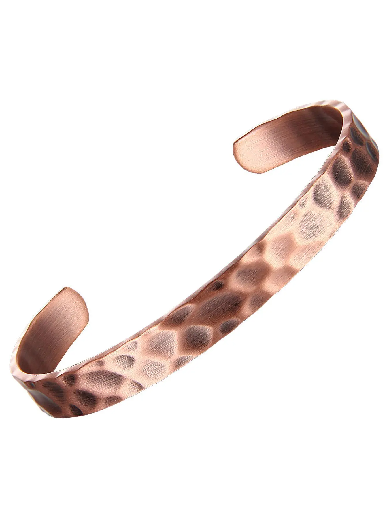 Pure Copper Bracelet with Built-In Powerful Magnet, Adjustable Opening Size, Fashionable Costume Jewelry Gift for Boyfriend-Girlfriend Birthday