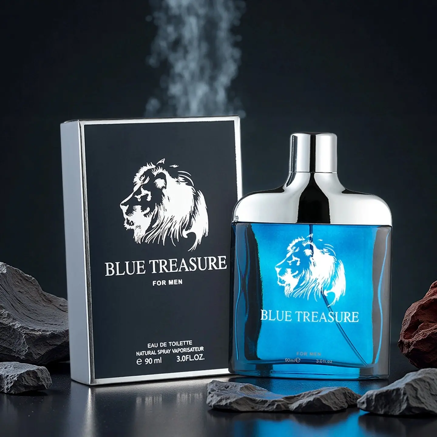 Midnight Marine EDP Cologne Spray, 90ml Ocean Fresh Unisex Fragrance with Aromatic Woody Notes for Men and Women, Youth, Woody Aromas, Contains Neither, Alcohol-Free